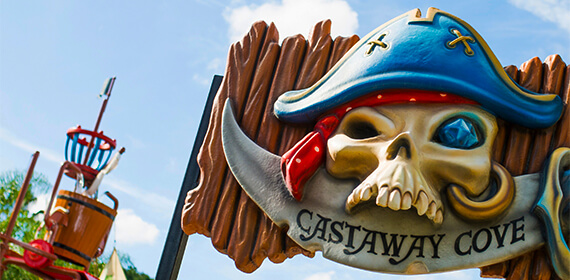 Castaway Cove sign