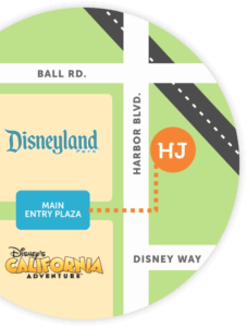 Howard Johnson Anaheim hotel map