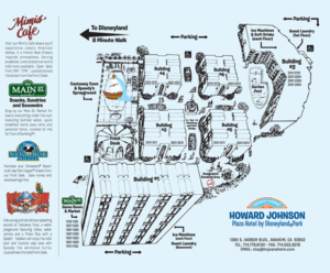 Howard Johnson Anaheim hotel property map