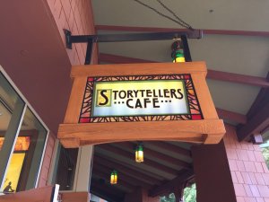 Storytellers Cafe outdoor sign