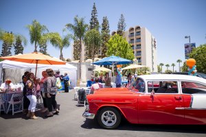 guests at the retro unveiling event at Howard Johnson Anaheim